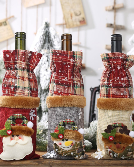 Christmas Bottle Cover Gift Bags