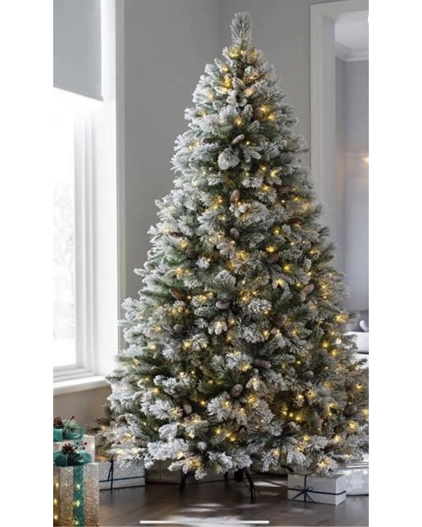 ❄️ Reserve: 7ft Snow-Flocked Christmas Tree (Deposit Only)