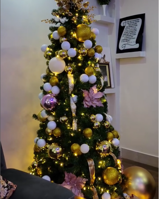 7ft Green Pre-lit Christmas Tree — Pay in Full.