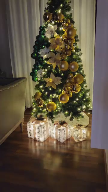 7ft Green Pre-Lit Christmas Tree (Undecorated)